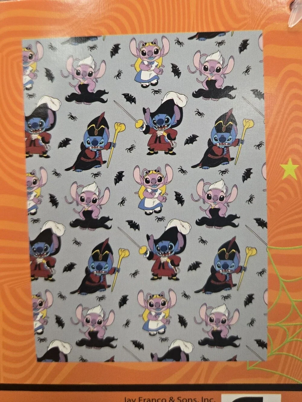 Disney Stitch & Angel Halloween Plush Throw Blanket - Gray, Alice Jafar Ursula